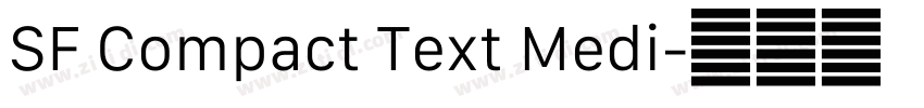 SF Compact Text Medi字体转换